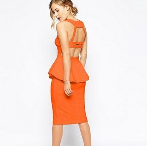 Forever unique structured peplum dress